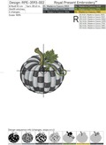 Checkered Pumpkin - 3 sizes