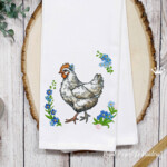 Chicken with Forget-Me-Nots Set - 5 sizes