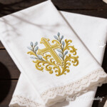 Christian cross with baroque decor - 4 sizes