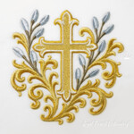 Christian cross with baroque decor - 4 sizes