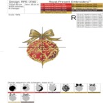 Boule de Noël élégante avec ornement baroque - 3 tailles