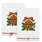 Christmas Ball with Holly Leaves - 3 sizes