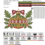 Christmas Bauble with Holly - 3 sizes