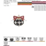 Checkered Christmas balls set