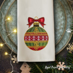 Christmas Holly Jolly Bauble - 5 sizes