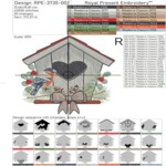 Christmas white birdhouse - 4 sizes