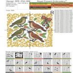 Four Christmas calling birds - 4 sizes