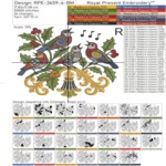 Christmas calling birds Set Large - 4 sizes