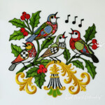 Christmas calling birds Set Large - 4 sizes