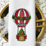 Christmas Balloon with Christmas Tree - 4 Sizes