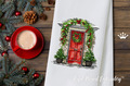 Christmas Door with Fir Trees - 5 sizes