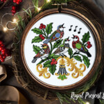 Christmas calling birds Set - 4 sizes