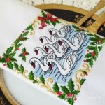 Seven Swans in a Christmas Ornament - 3 sizes