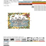 Seven Swans in a Christmas Ornament - 3 sizes