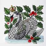 Christmas swimming swan - 4 sizes