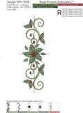 Christmas Holly Borders- 4 sizes