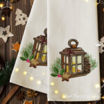 Lantern with fir and cones - 3 sizes