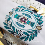 Vintage Nutcracker with leaf and berry ornament - 4 sizes