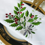 Christmas bouquet with silver bow - 3 sizes