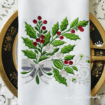 Christmas bouquet with silver bow - 3 sizes