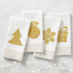 Swirl Christmas ornate decorations Set - 4 sizes