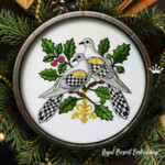 Christmas Two Turtle Doves Set - 4 sizes
