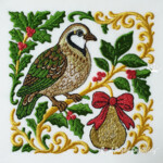 Christmas Partridge on a Pear Tree - 3 sizes