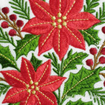 Christmas Poinsettia for Napkins small - 4 sizes