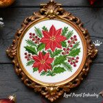 Christmas Poinsettia for Napkins small - 4 sizes