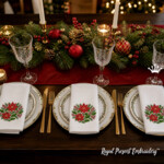 Christmas Poinsettia for Napkins small - 4 sizes