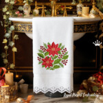 Christmas Poinsettia Floral Arrangement - 4 sizes