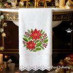 Christmas Poinsettia Floral Arrangement - 4 sizes