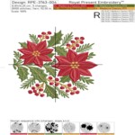 Christmas Poinsettia Floral Arrangement - 4 sizes