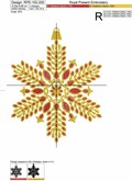 Jewelry Christmas snowflake with bow - 7 sizes