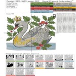 Christmas Swan with Crown mega - 4 sizes