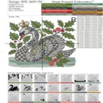 Christmas swimming swan large - 4 sizes