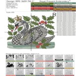 Christmas swimming swan large - 4 sizes