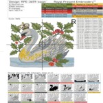 Christmas Swan with Crown - 4 sizes