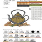 Autumn Baroque Teapot - 4 sizes