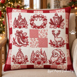 Winter Miniatures in Blue — Set of 8 Machine Embroidery Designs, 3 Sizes