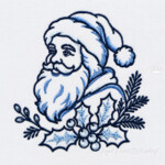Winter Miniatures in Blue — Set of 8 Machine Embroidery Designs, 3 Sizes