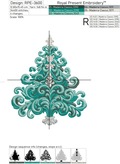 Christmas tree in Rococo style - 4 sizes