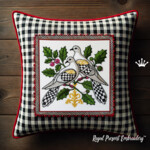 Checkered Two Turtle Doves set large - 4 sizes