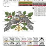 Checkered Two Turtle Doves set large - 4 sizes