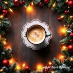 Christmas Village Cup Coaster ITH - 4 sizes
