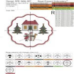 Christmas Village Cup Coaster ITH - 4 sizes