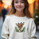 Noelle the Christmas Reindeer portrait - 4 sizes