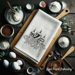 Blackwork Classic Holly and Candles