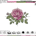 Rose Garden Elegance border - 4 sizes