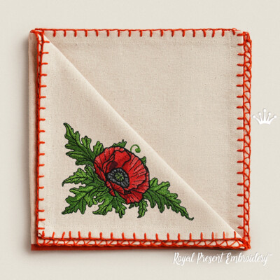 Coin avec coquelicots lumineux - 4 tailles